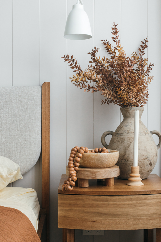 Fluted Dinner Candle, Pale Eucalypt