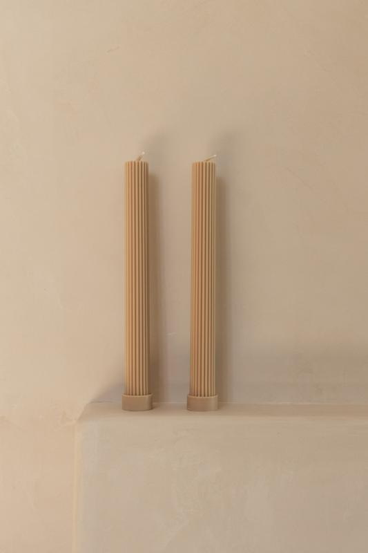 Column Pillar Candle Duo