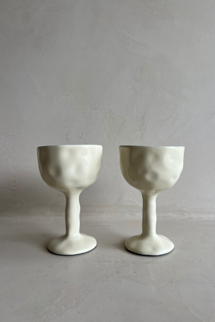 Drift Goblet, Ivory