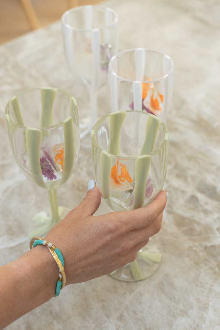 Acrylic Wine Glass, white