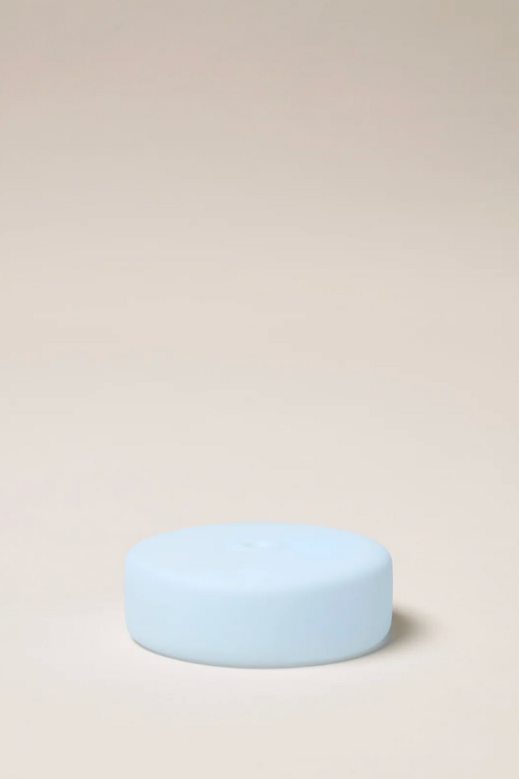 Frosted Glass Incense Holder, Blue