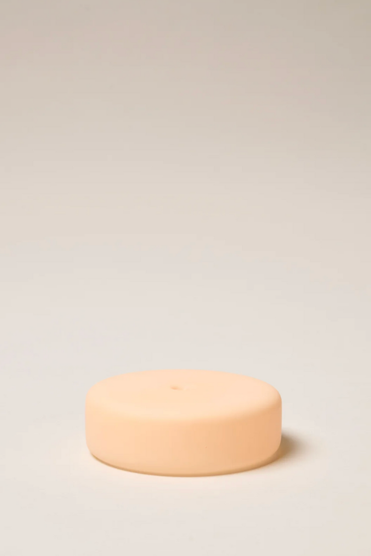 Frosted Glass Incense Holder, Peach