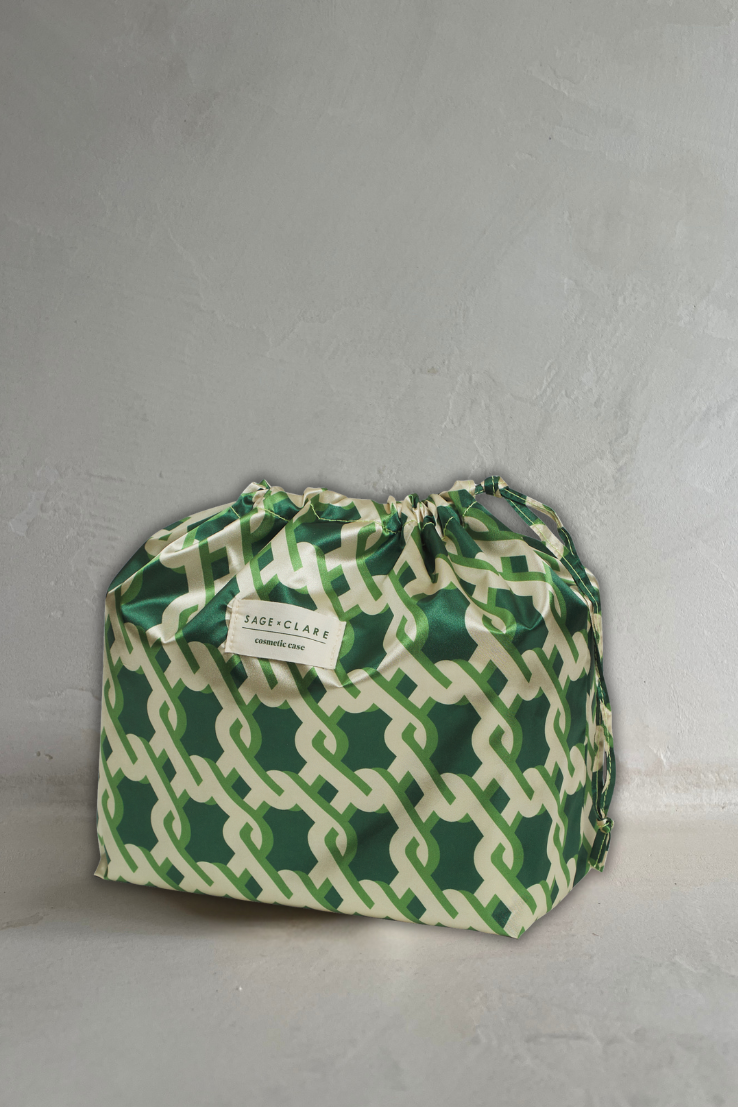 Delphine Large Vanity Case, Anise