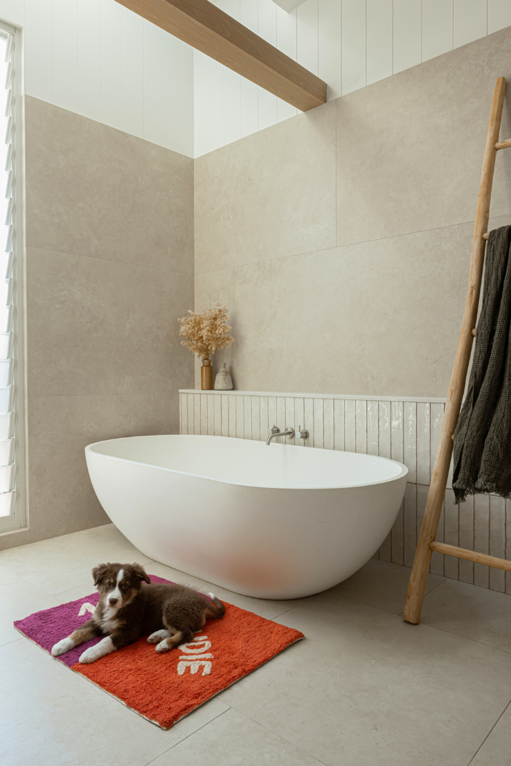 Tula Nudie Bath Mat, Poppy