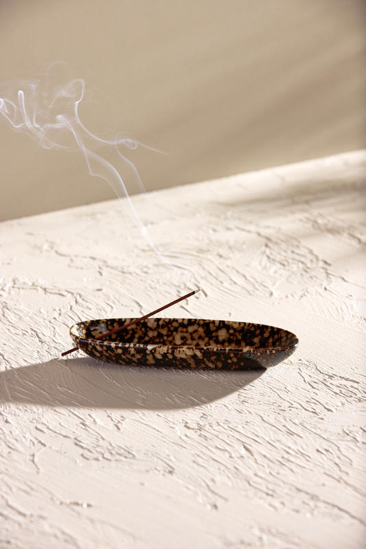 The Collector Ceramic Incense Holder, Chocolate