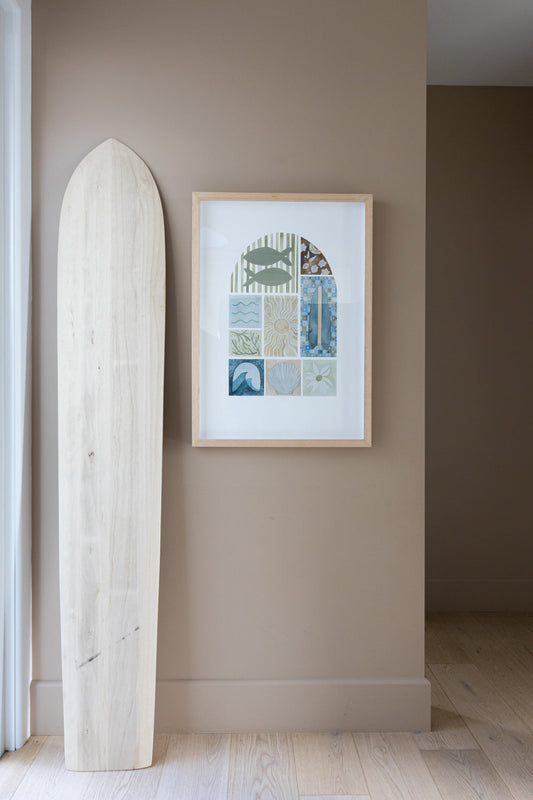 Elements of Blue Lagoon Print