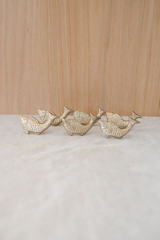 Brass Fish Napkin Rings