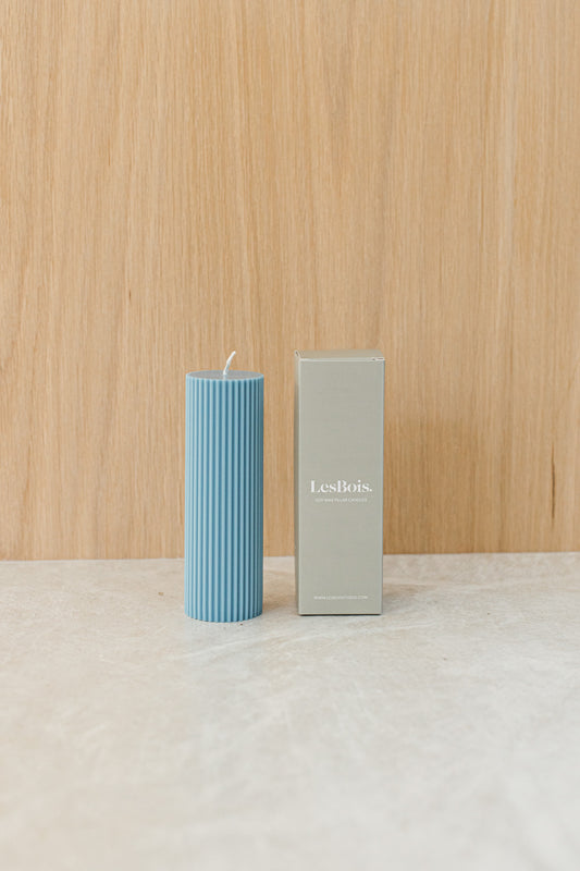 Gigi Pillar Candle, Steele