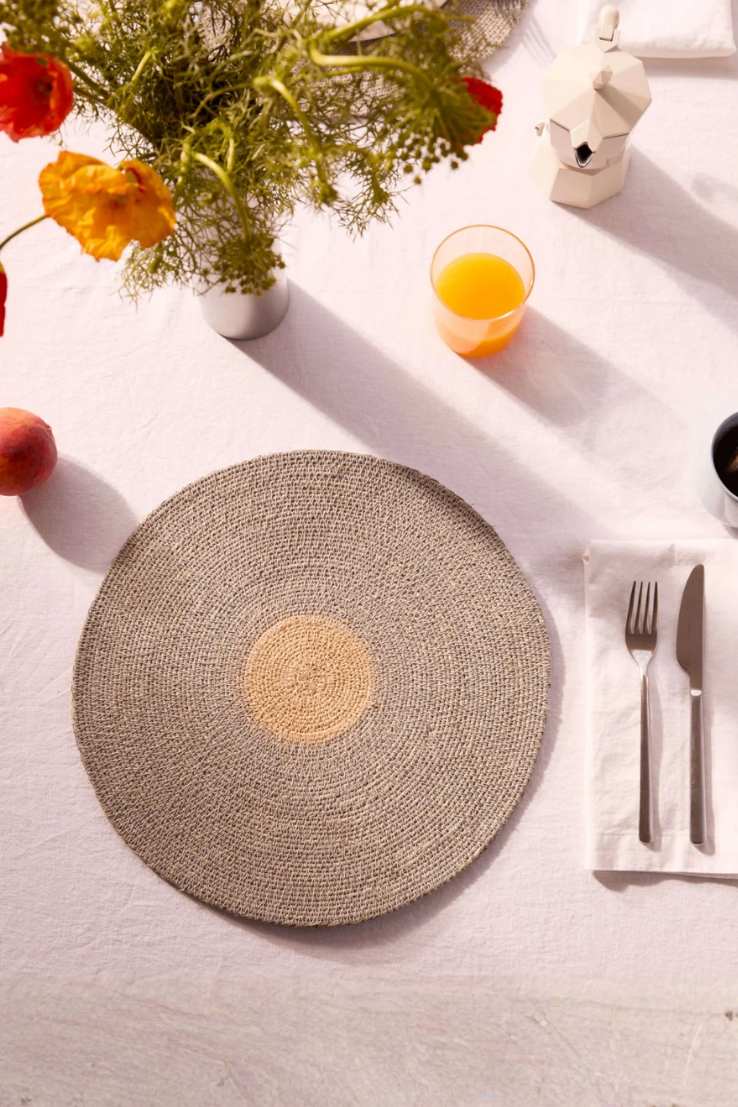 Sabine Sky Woven Placemat Set