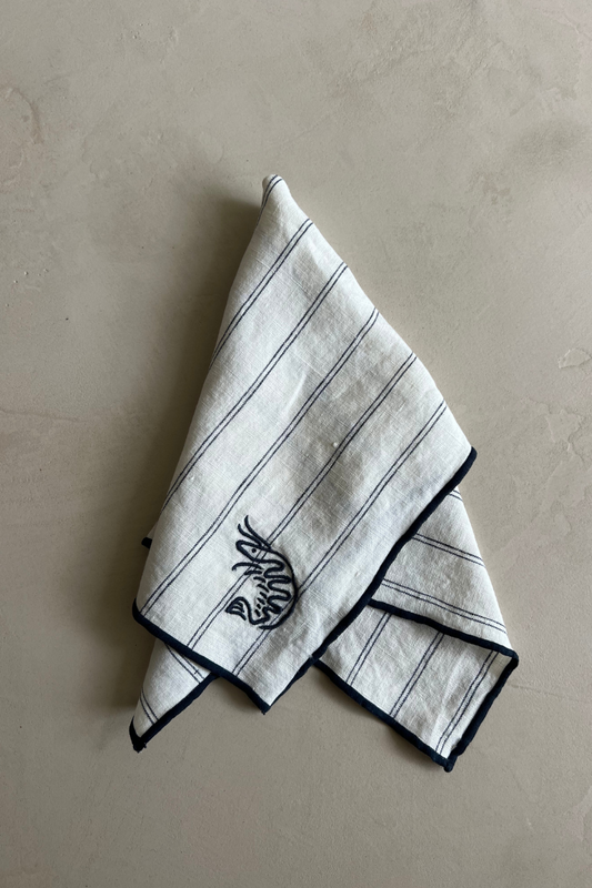 Embroidered Linen Napkin Set