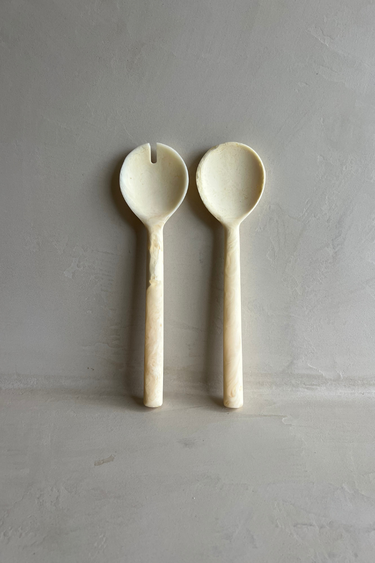 Marshmallow Resin Salad Server