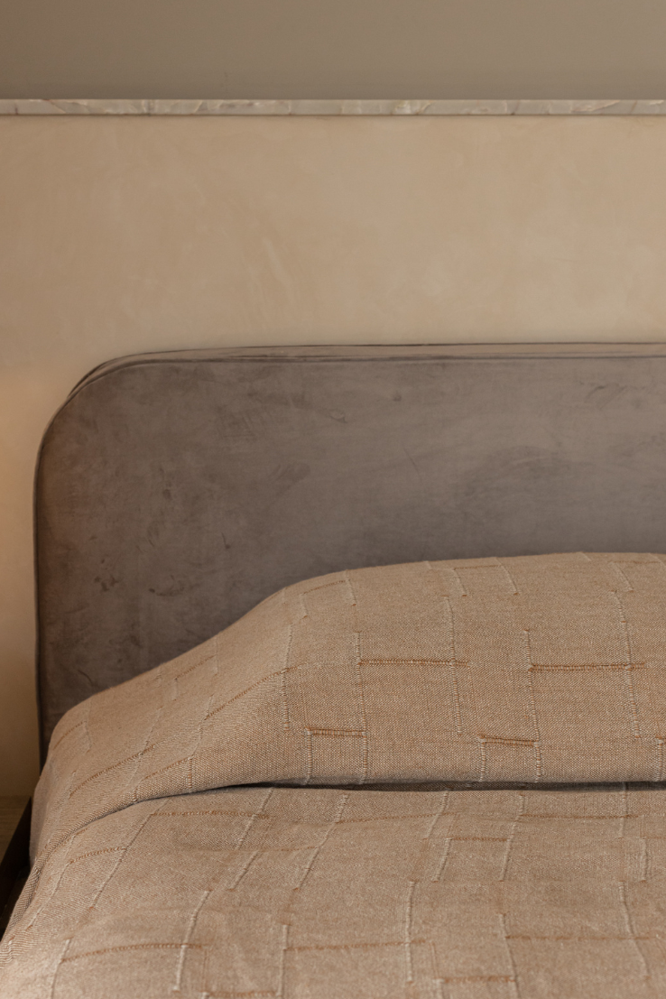 Palmero Caramel French Linen Bedcover