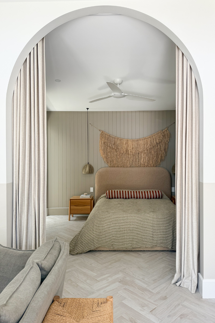 Pure Linen Grand Bolster Cushion, Baked Clay