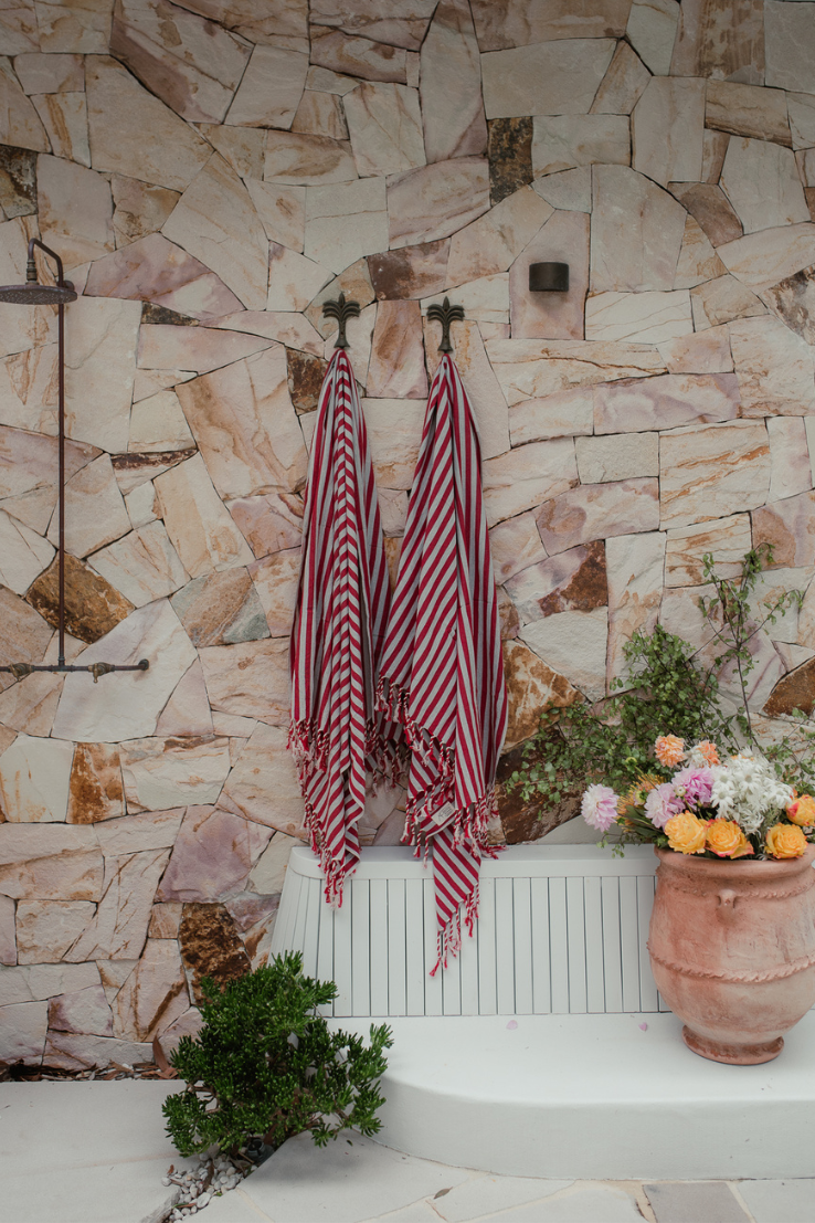 Striped Red Towel