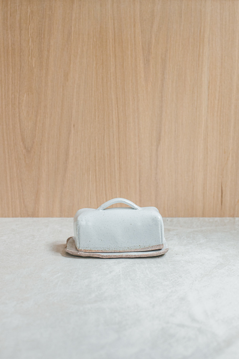 Butter Dish, White