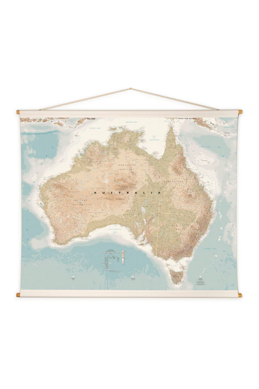 Australia Canvas Map