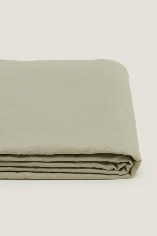 100% Linen Sheets, sage