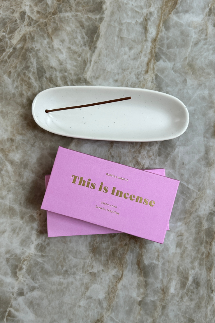 The Collector Ceramic Incense Holder, White