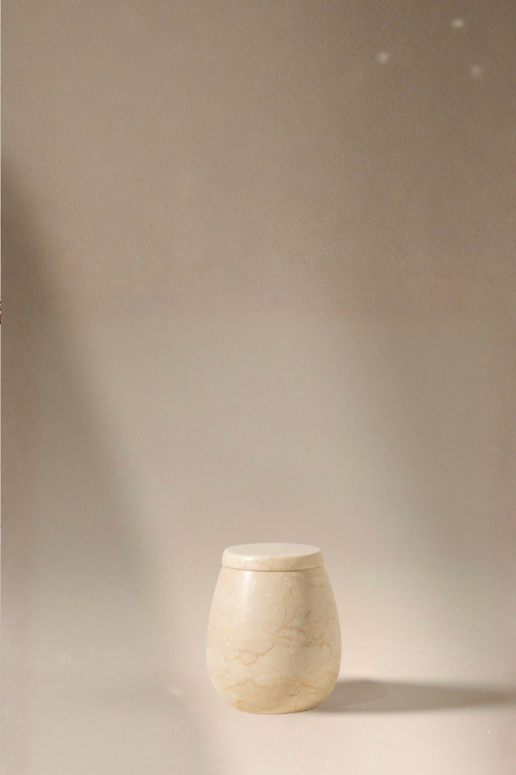 Travertine Canister