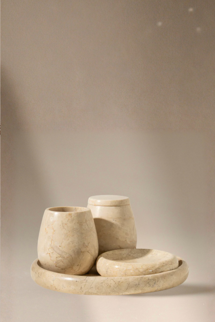Travertine Dish