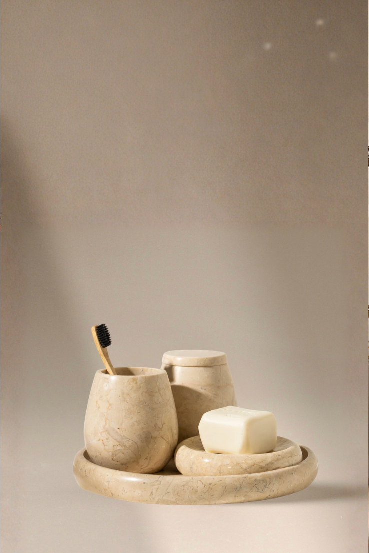 Travertine Dish