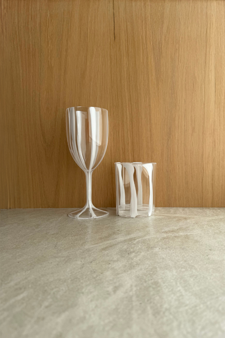 Acrylic Wine Glass, white