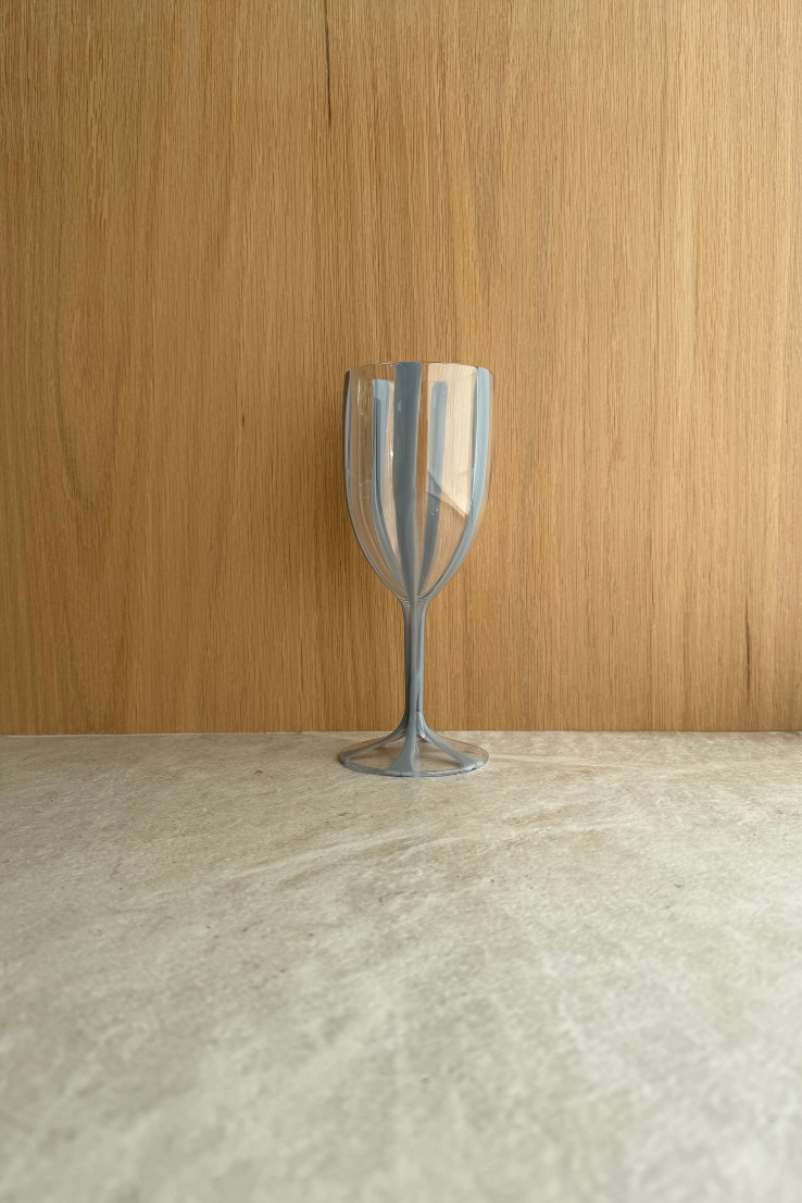 Acrylic Wine Glass, blue