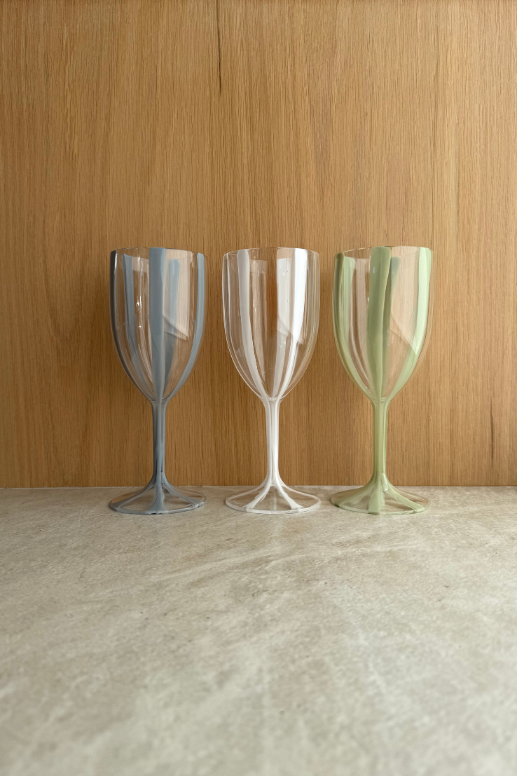 Acrylic Wine Glass, white