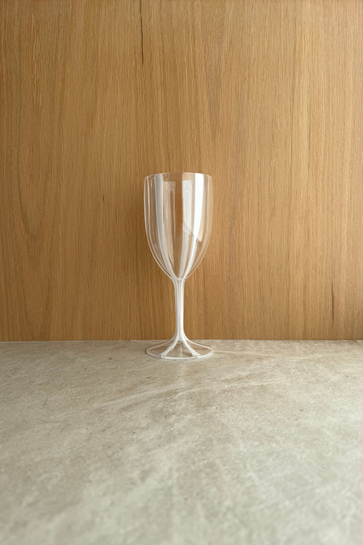 Acrylic Wine Glass, white