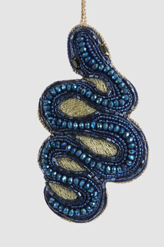 Curling Adder Snake Hanging Ornament