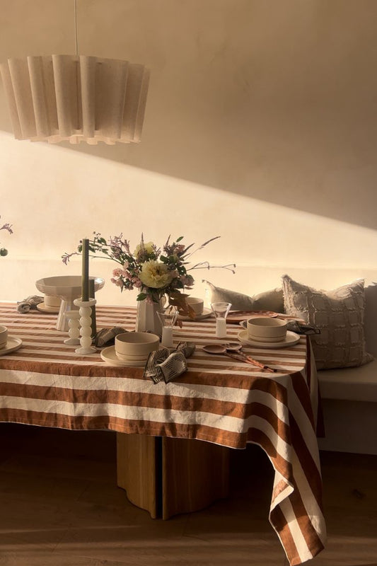 Riviera Tablecloth, Terracotta