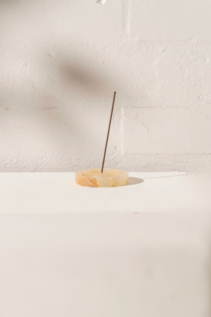 Onyx Round Incense Holder