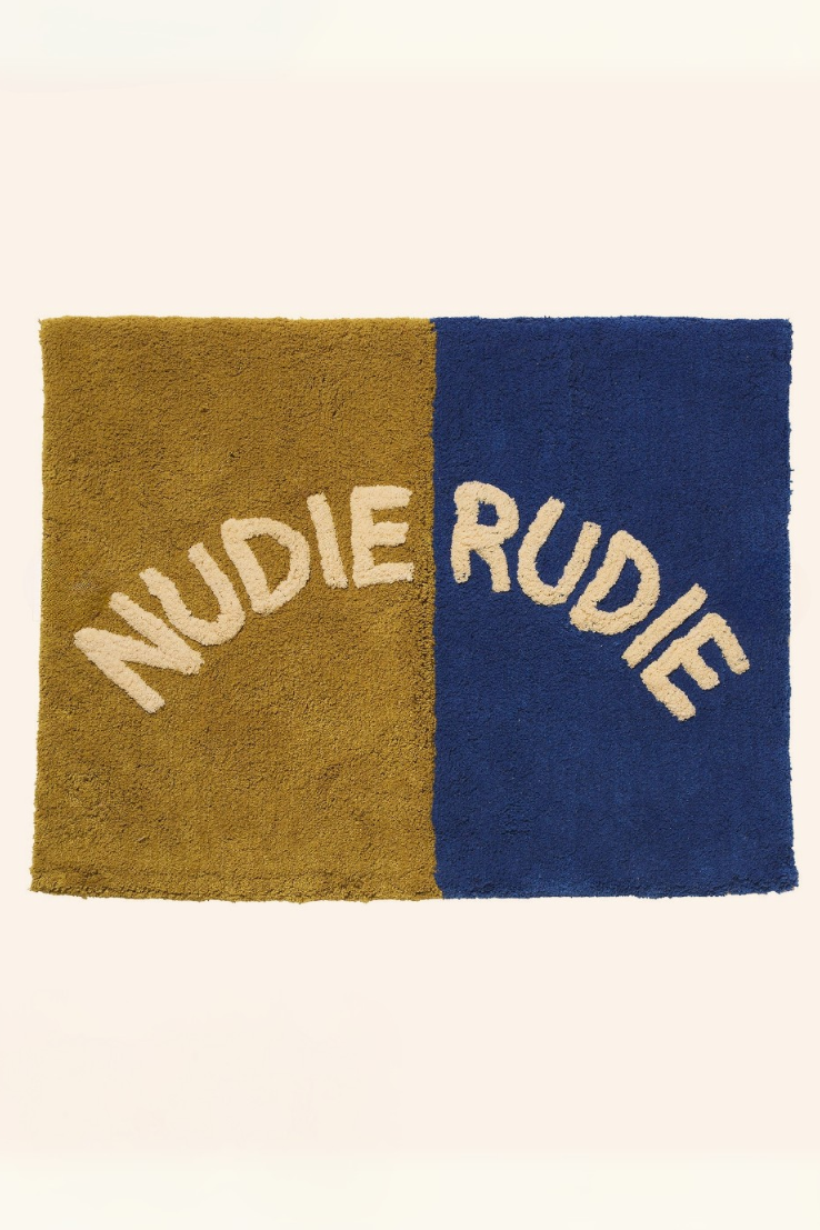 Tula Nudie Bath Mat, Cobalt