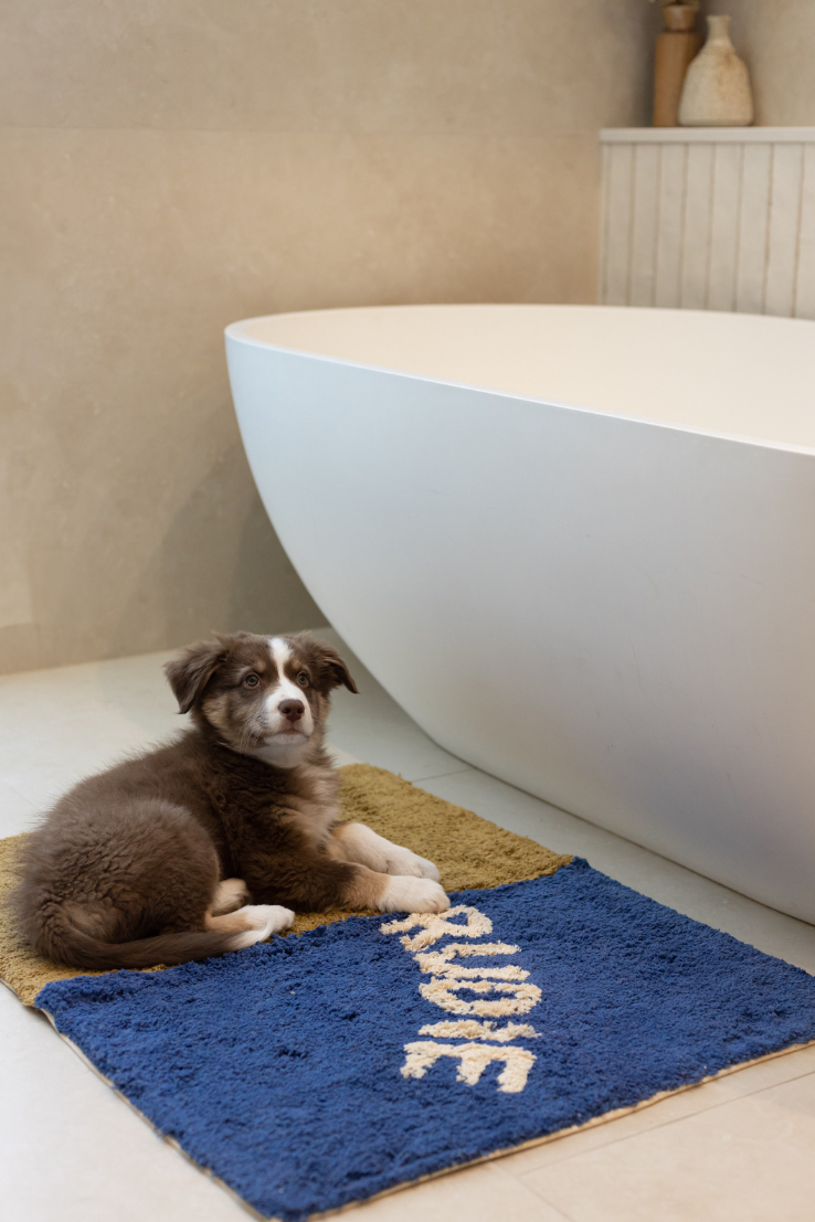 Tula Nudie Bath Mat, Cobalt