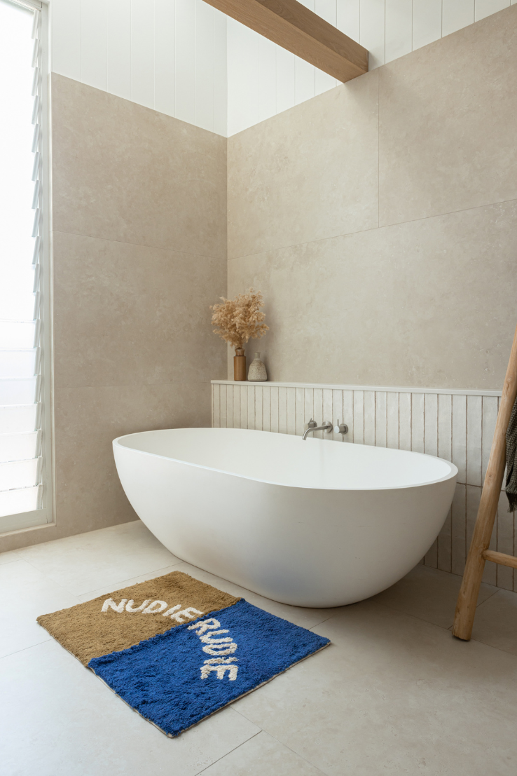 Tula Nudie Bath Mat, Cobalt