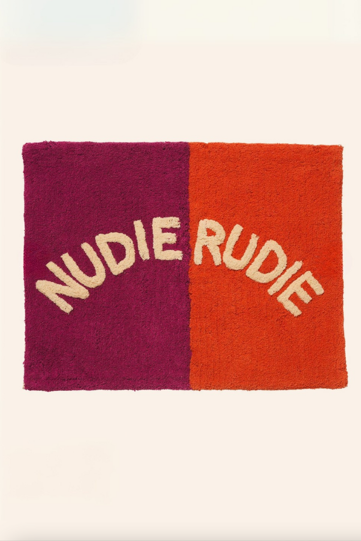 Tula Nudie Bath Mat, Poppy