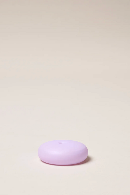Small Frosted Glass Incense Holder, Lilac