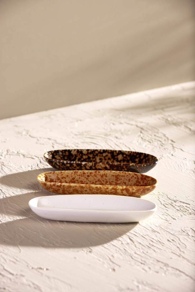 The Collector Ceramic Incense Holder, Brown Speckle