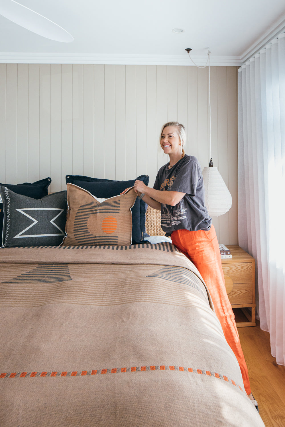 Haymaker Cushion Cover, Coal