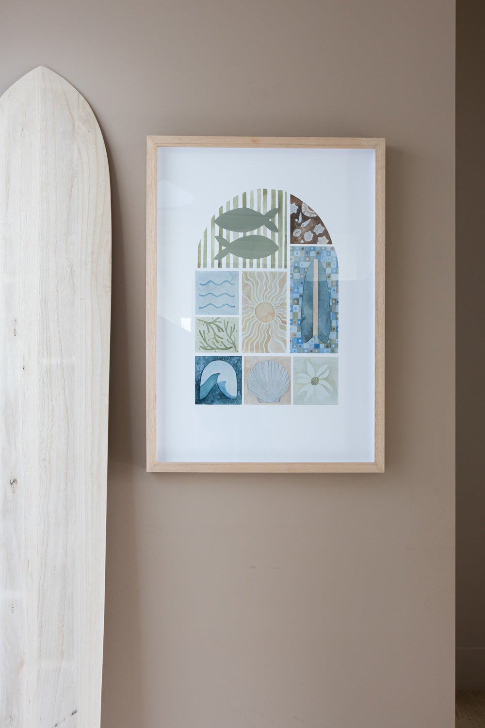Elements of Blue Lagoon Print