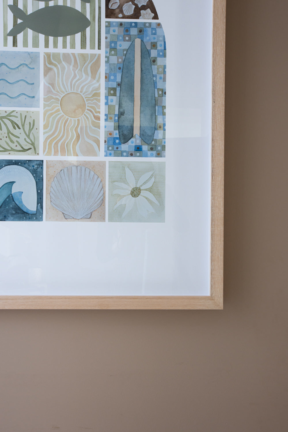 Elements of Blue Lagoon Print