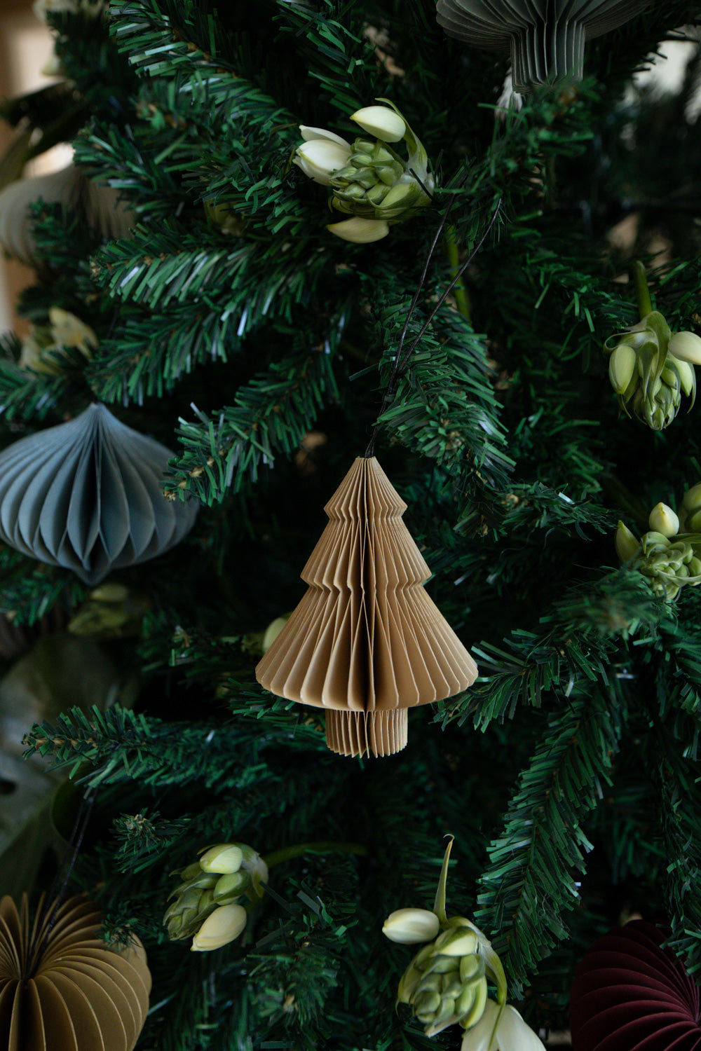 Flaxseed Tree Paper Ornament