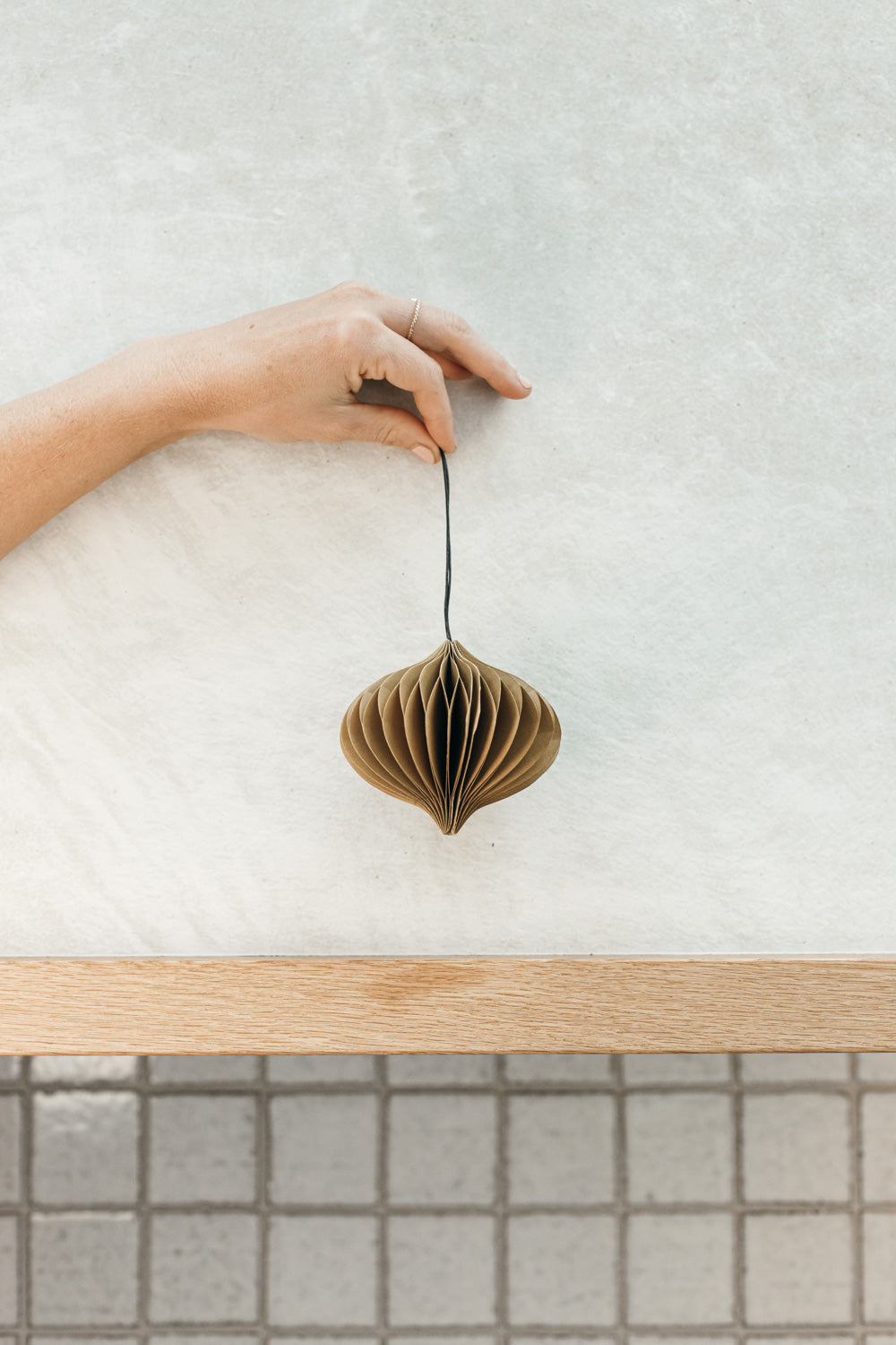Golden Sand Jewel Paper Ornament