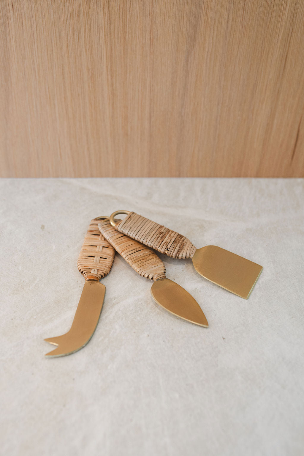 Rattan Cheese Set