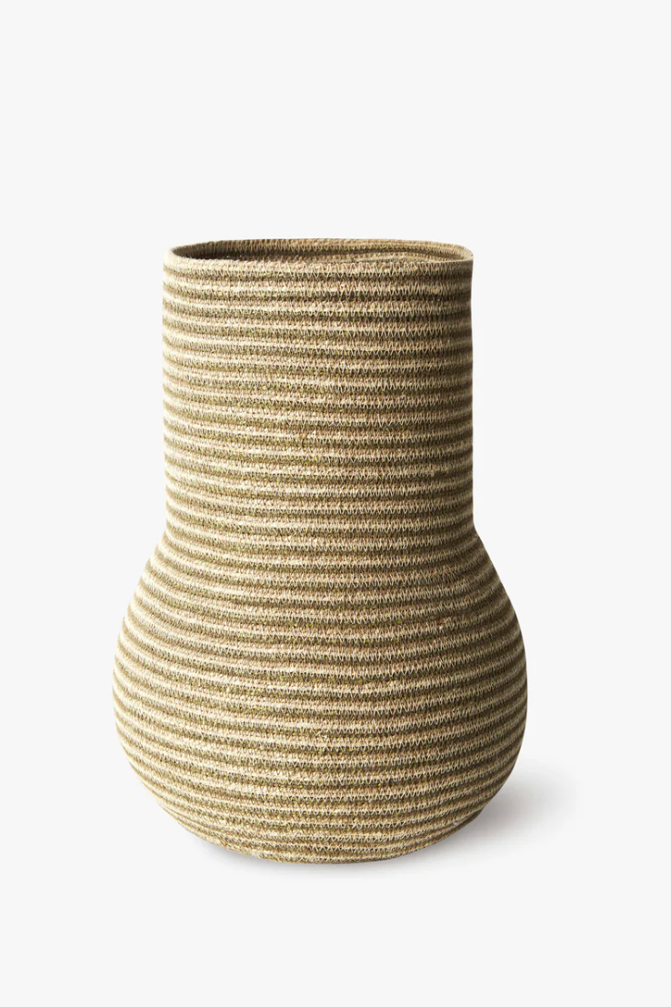 Khaki Grand Woven Basket