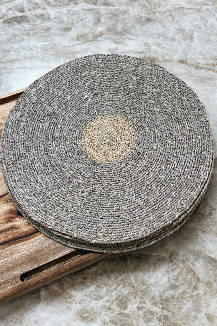 Sabine Sky Woven Placemat Set