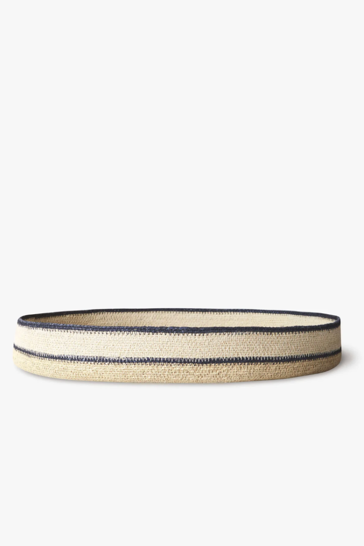 Indigo Woven Tray Duo