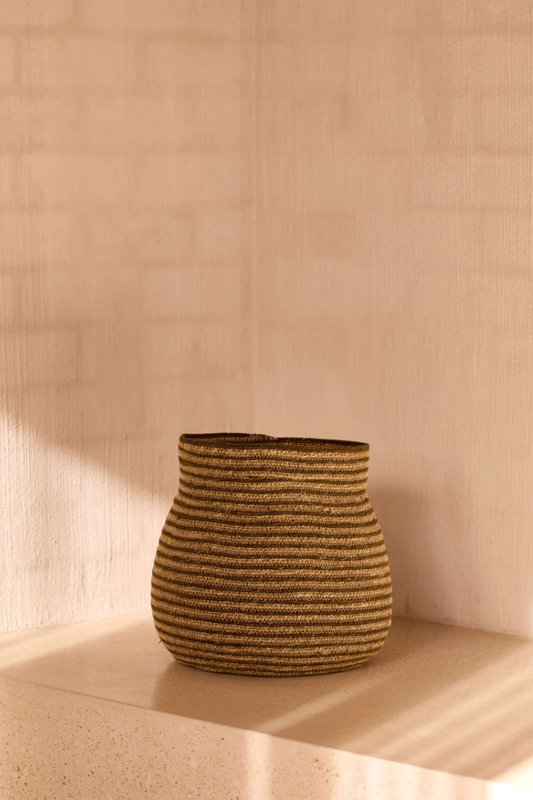 Khaki Woven Basket