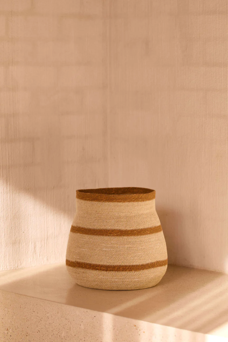 Tan Woven Basket