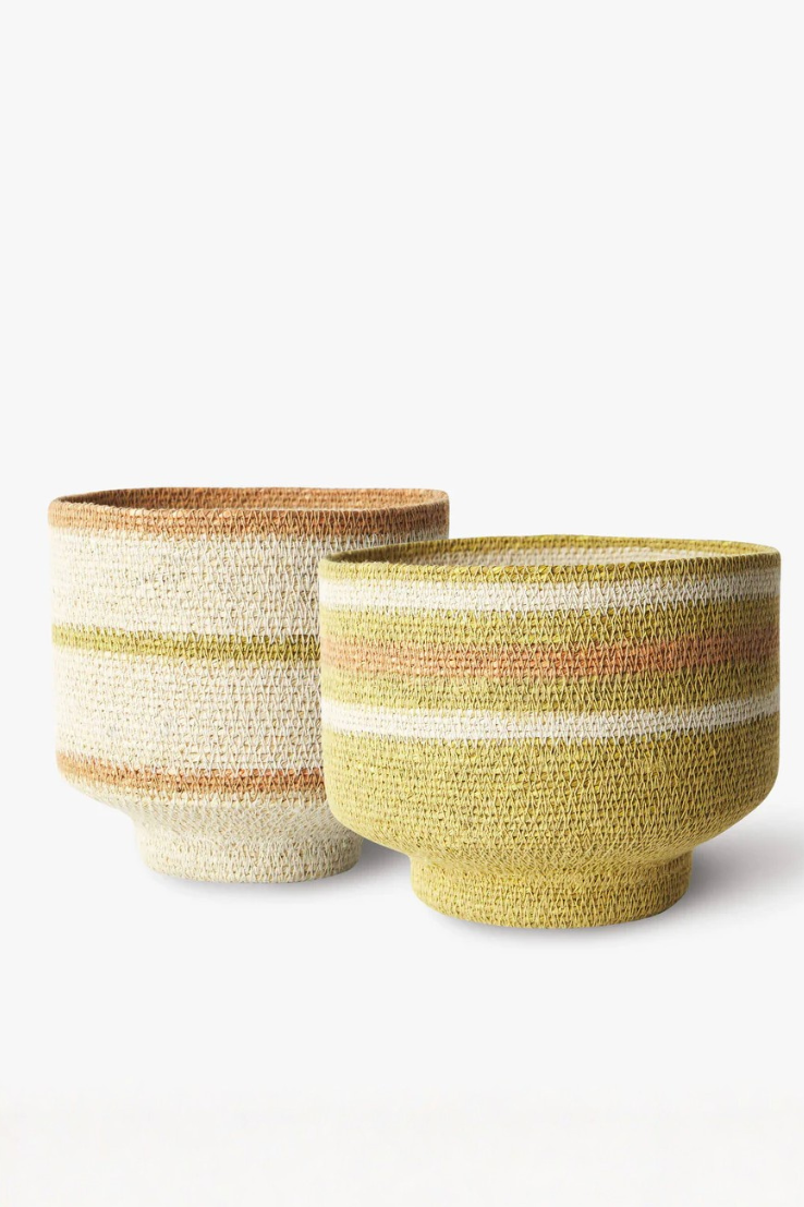 Pear Woven Basket Duo